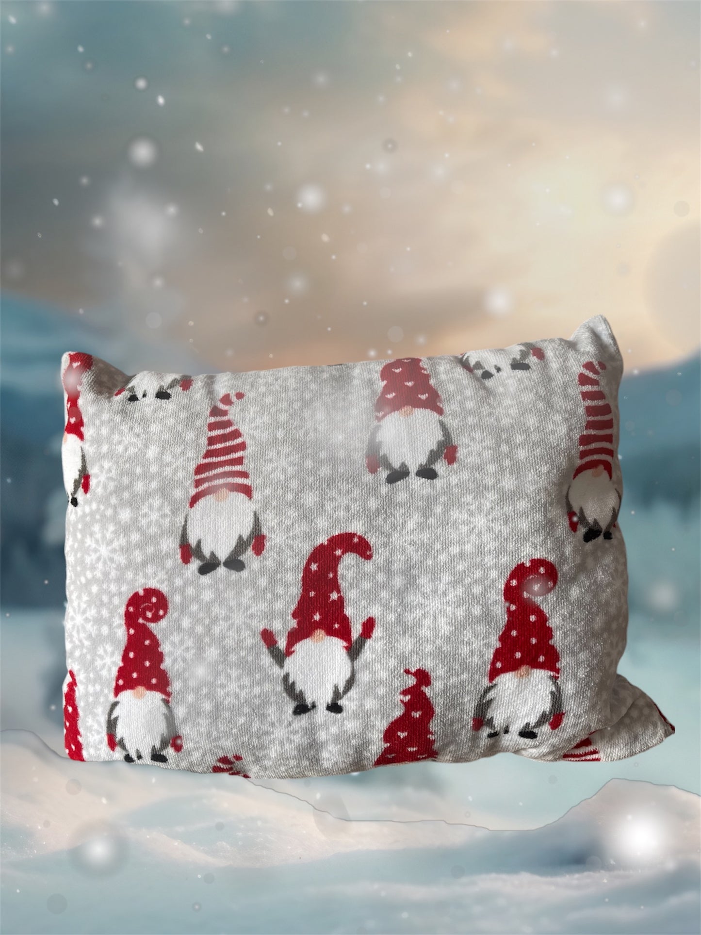 Anxiety Buddy Travel Pillow- Christmas Gnomes