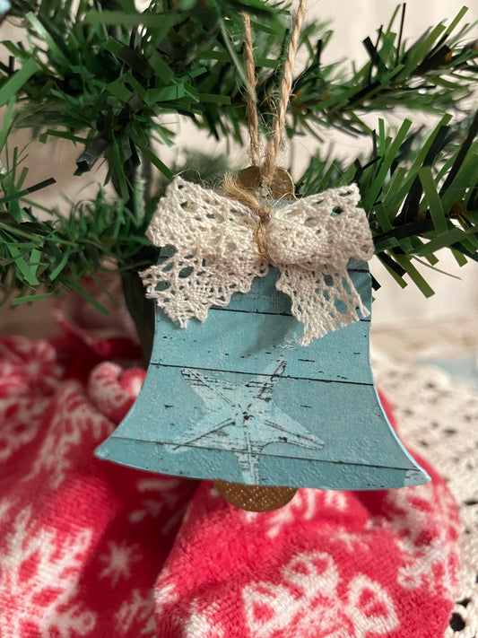 Coastal Bell with Antique Lace Bow