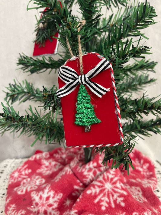 Red Velvet Christmas Tree Ornament