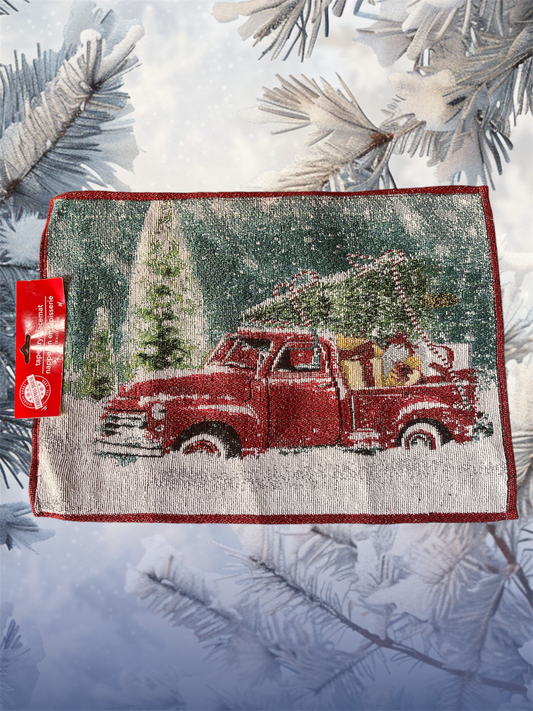 Red Truck Christmas Placemat